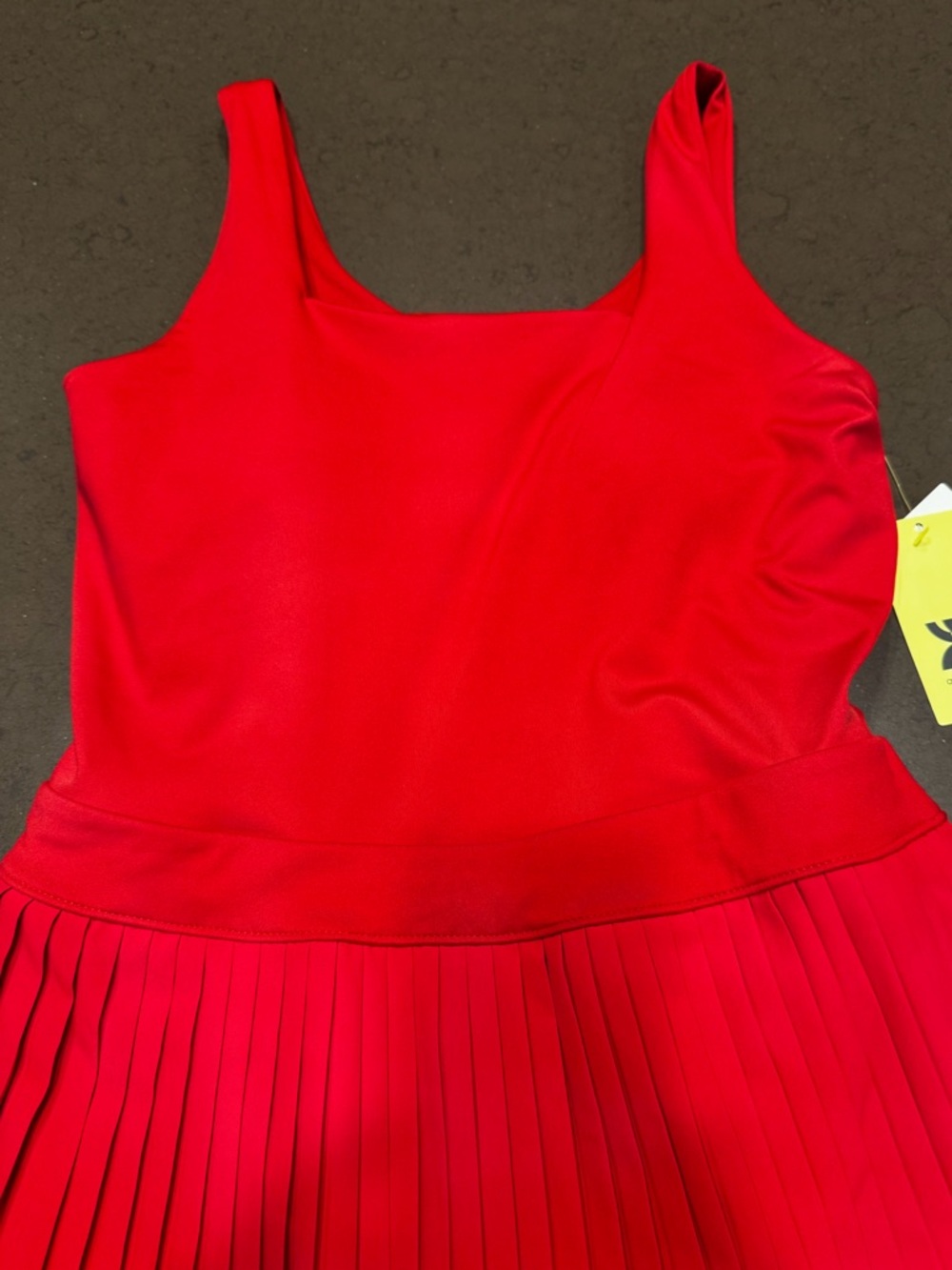 NWT AIl In Motion Red  Pleated Active Dress Sz: S - Picture 3 of 14